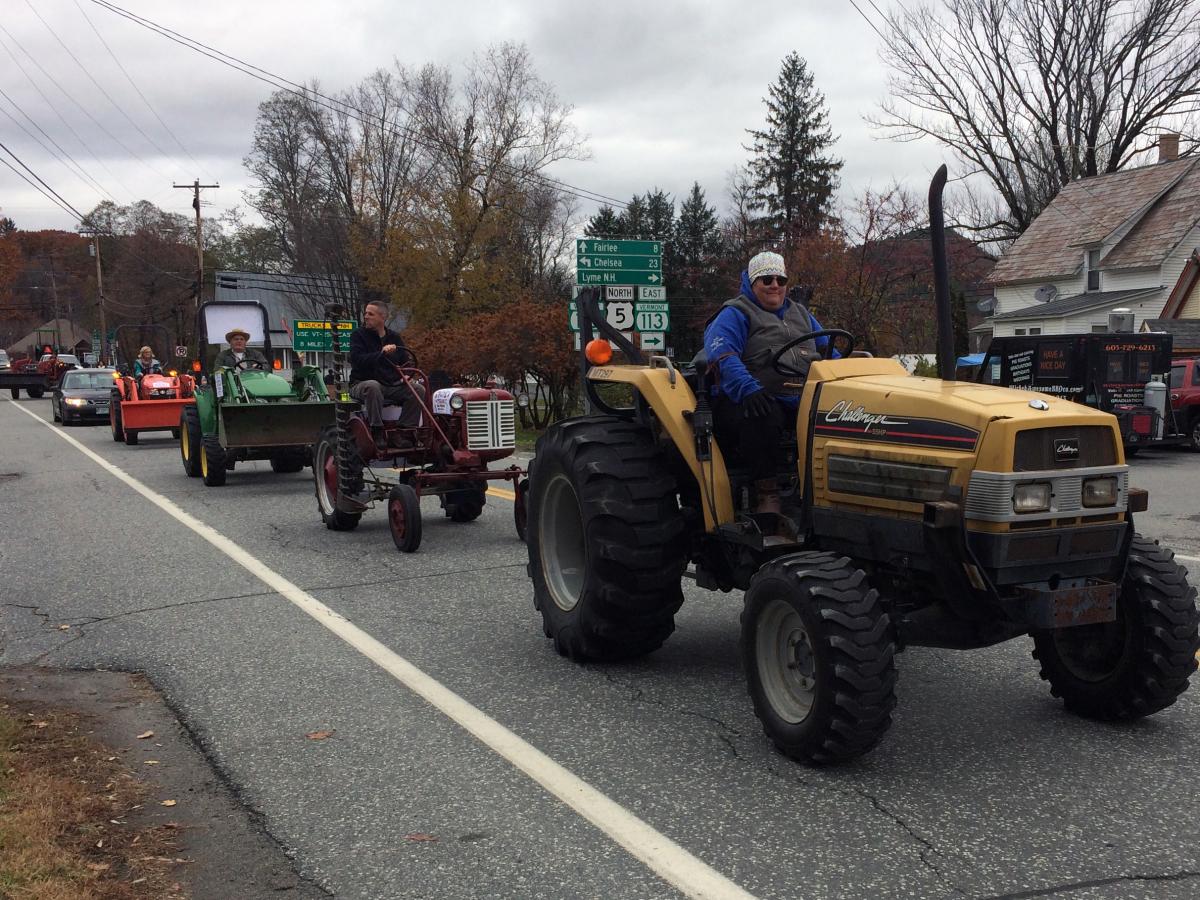 The parade included 26 tractors 