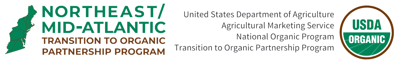 Logo for the northeast mid atlantic transition to organic partnership program 