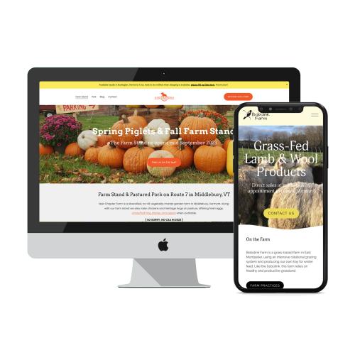 Squarespace website designer for farms, restaurants, food producers, non-profits in Vermont and New England.