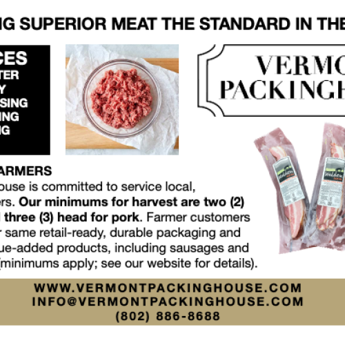 Vermont Packinghouse is open for business to serve local farmers.