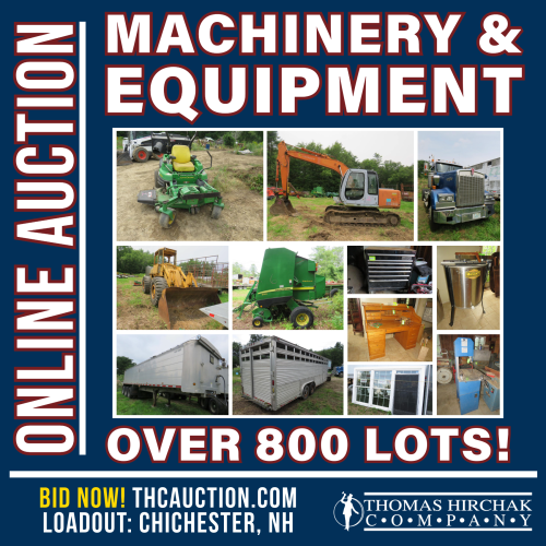 Machinery & Equipment Online Auction - Over 800 Lots!