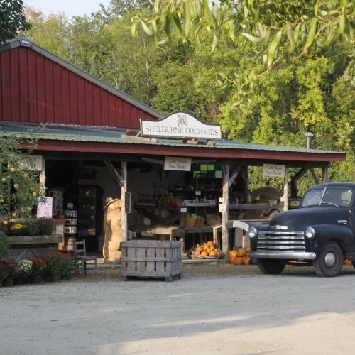 Image of the orchard store in full bounty.