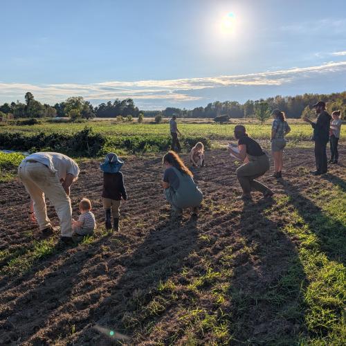 The outgoing Soil Stewards Cohort held a wrap party at Footprint Farm in October of 2024