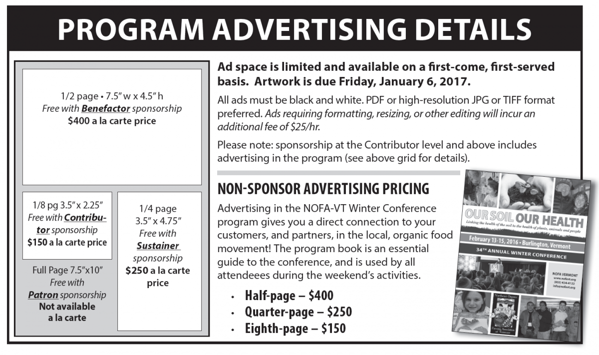 Program Advertising Details
